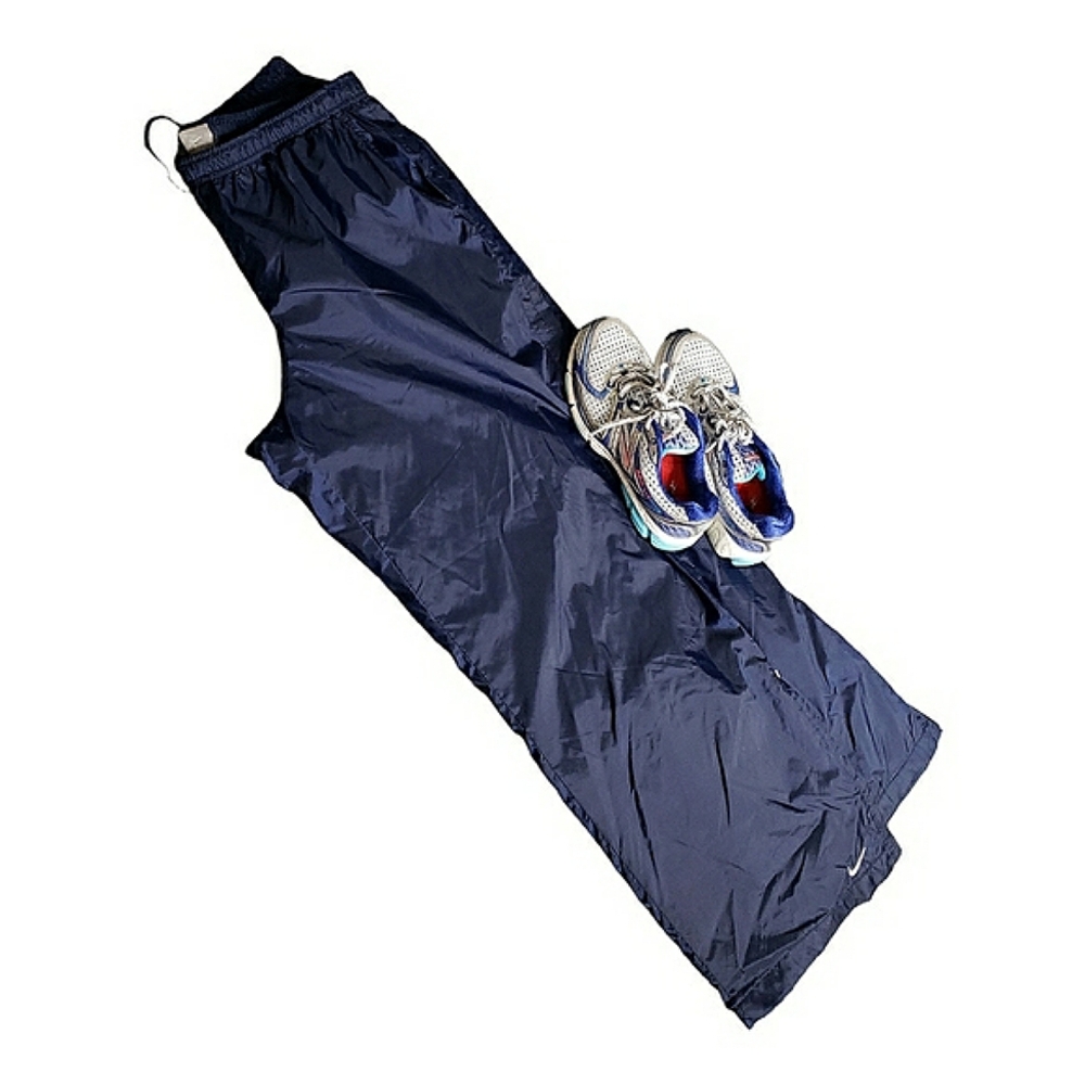 Nike Wind Water Resistant Jersey Lined Zip Bottom Straight Jogger Warm-up Pant